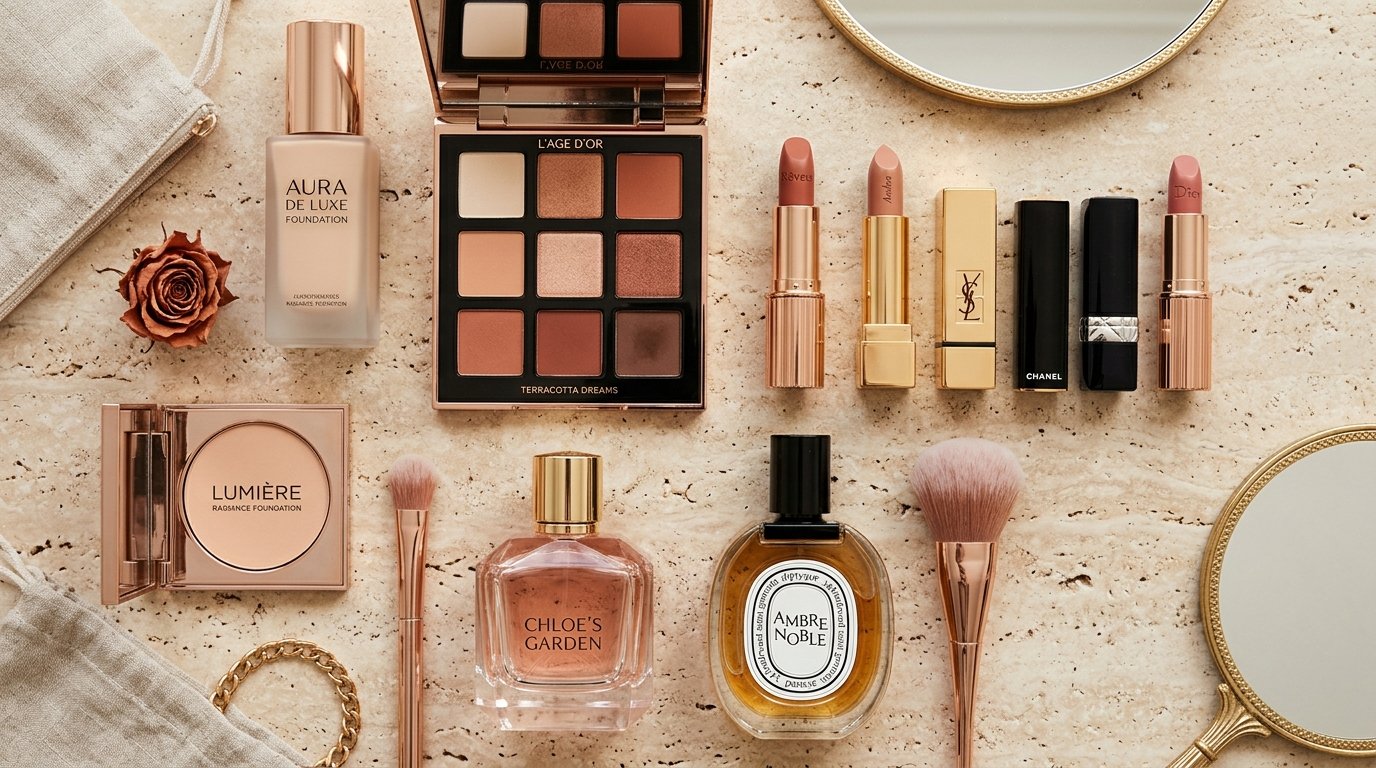 Luxury cosmetics collection